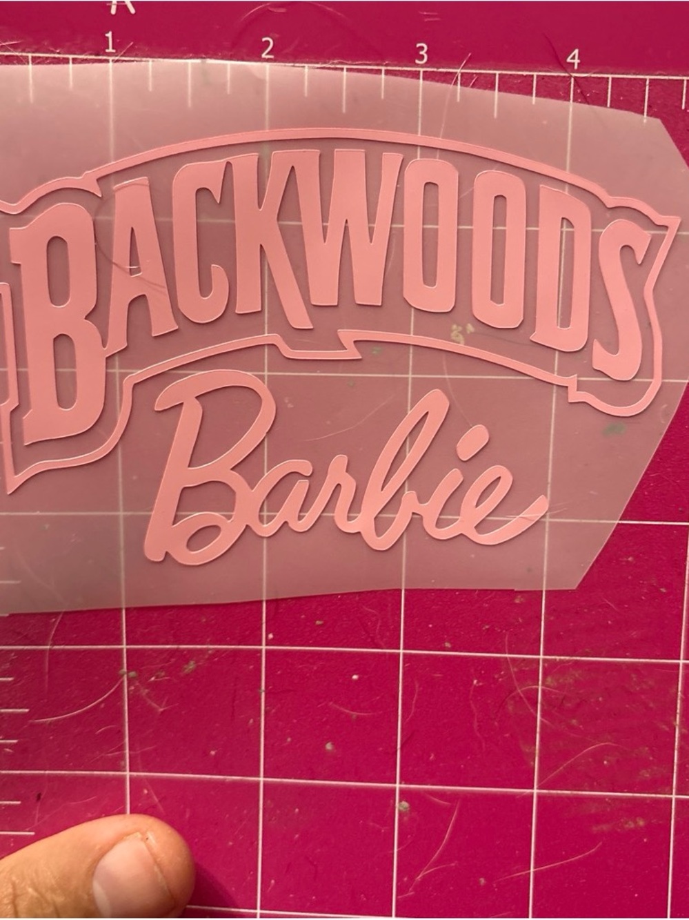 Backwoods Barbie sticker vinyl car